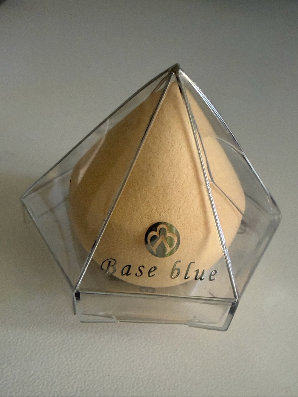 Base Blue mini airSponge full coverage Makeup Blender - Beige